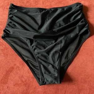 Small Black high waist swim bottoms NWOT